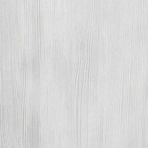 Mobile da Terra 105 cm in rovere bianco completo di specchio con pensile e LED