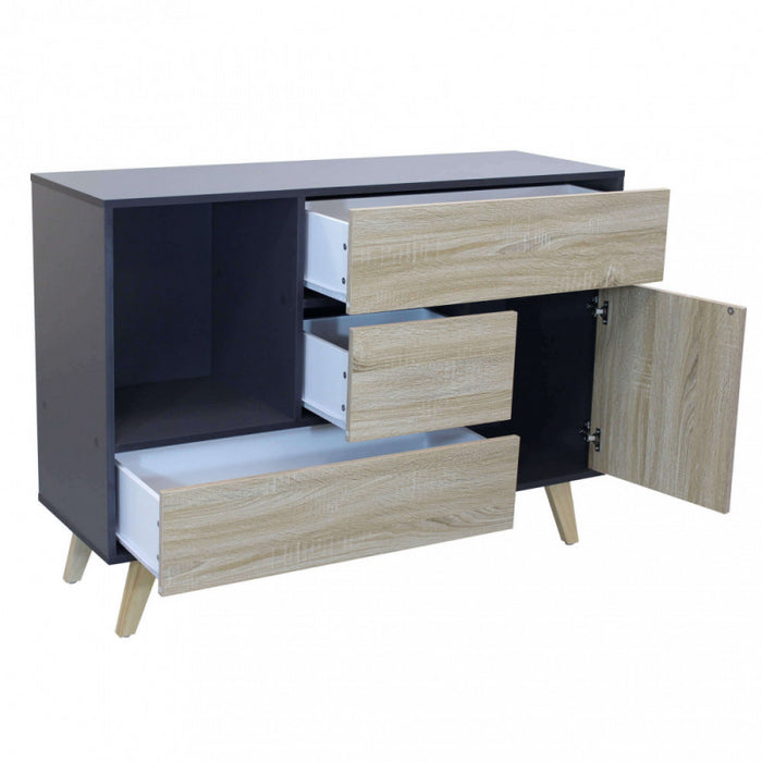 MOBILE EMORY GRIGIO E NATURALE