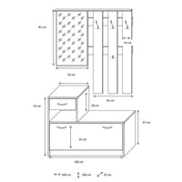 Mobile ingresso Rudolf colore bianco consumato