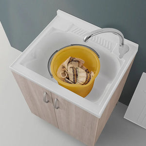 Mobile lavanderia da interno 60 cm olmo con strofinatoio incluso