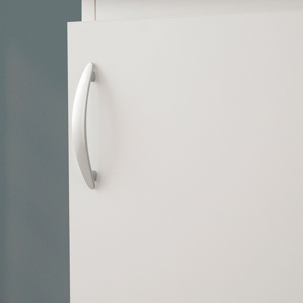 Mobile lavatoio 45 bianco con vasca in resina completa di asse