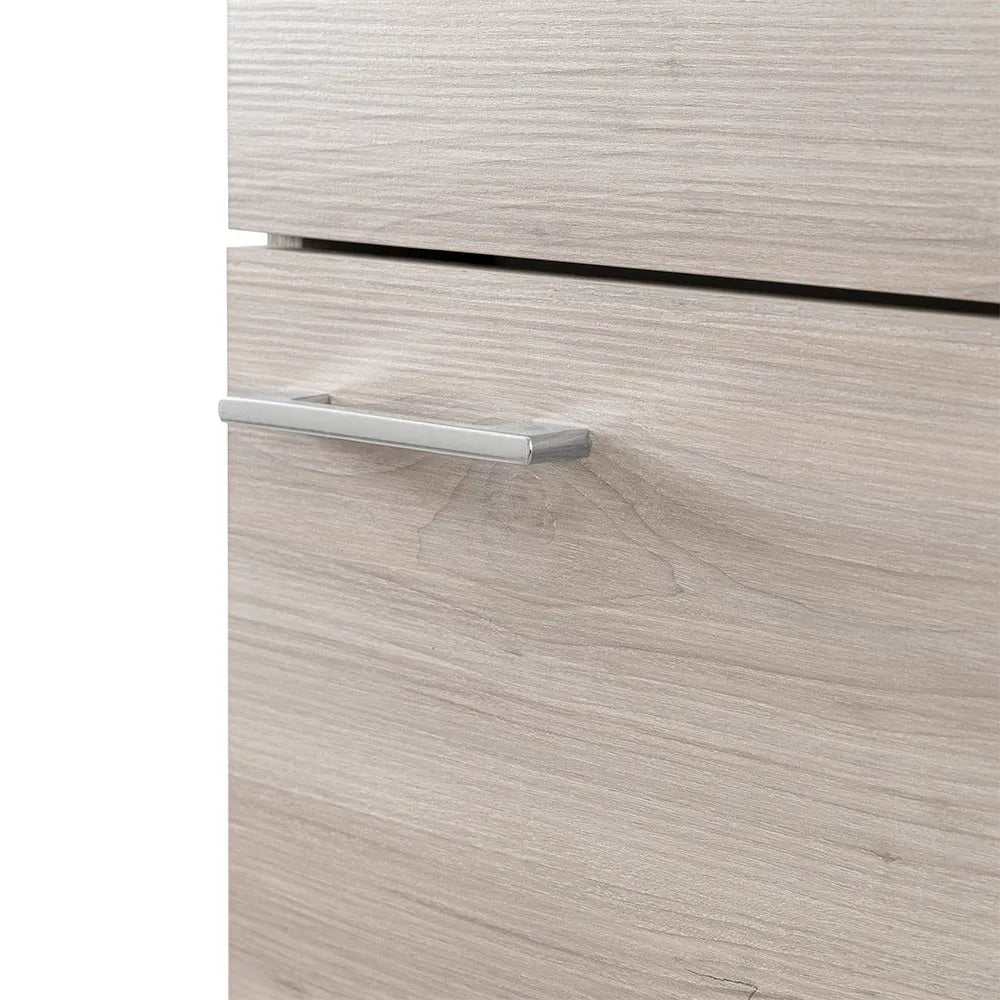 Mobile lavatoio 45x50 cm rovere grigio con vasca lavapanni in ceramica