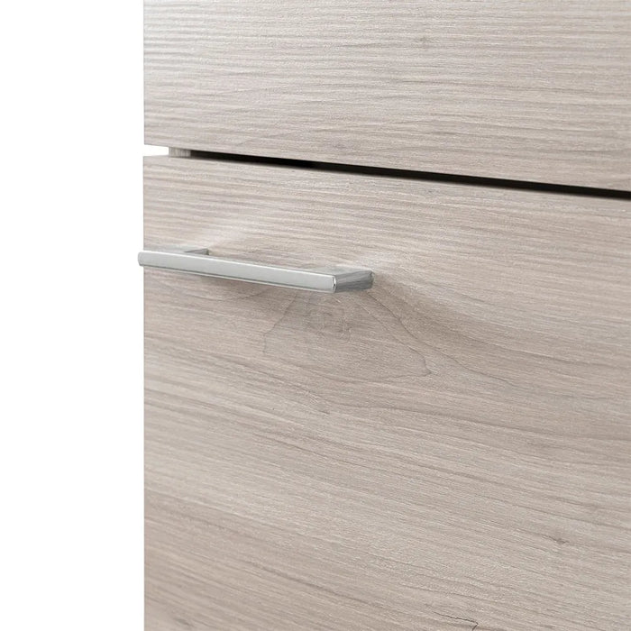 Mobile lavatoio 45x50 cm rovere grigio con vasca lavapanni in ceramica