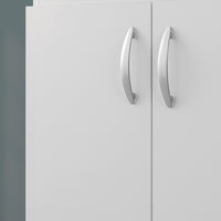 Mobile lavatoio 60x50 bianco con asse strofinatoio e kit scarico