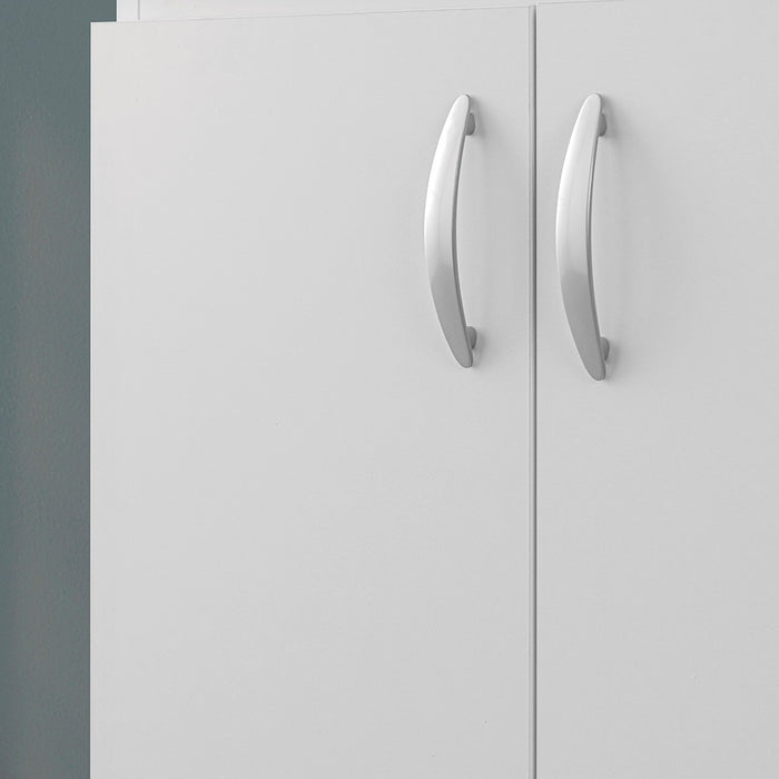 Mobile lavatoio 60x50 bianco con asse strofinatoio e kit scarico