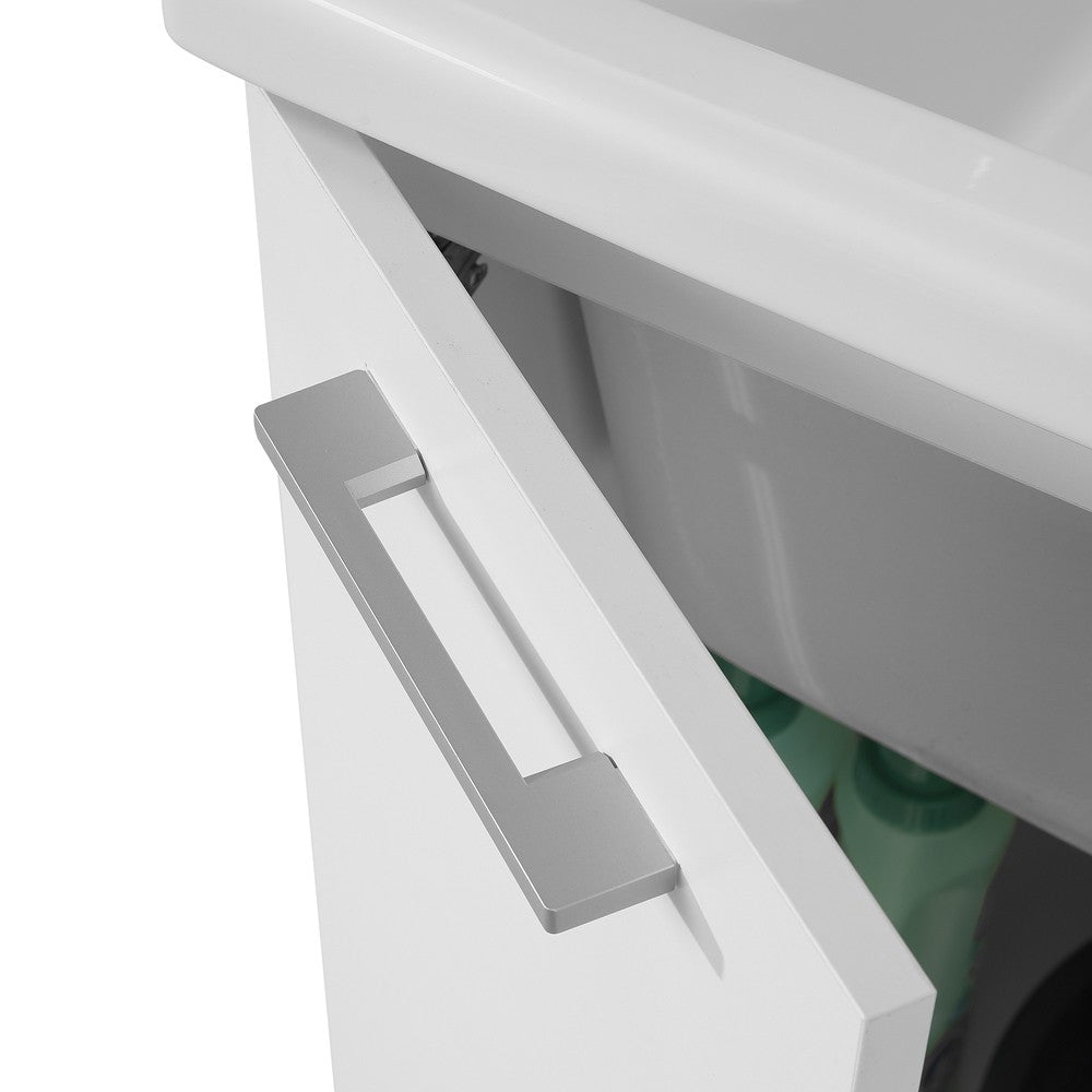 Mobile lavatoio 61x61 cm a due ante con vasca in ceramica Revine