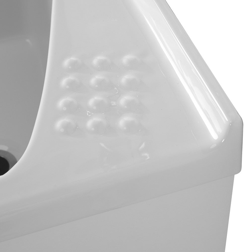 Mobile lavatoio 75x61 cm a due ante con vasca in ceramica Revine