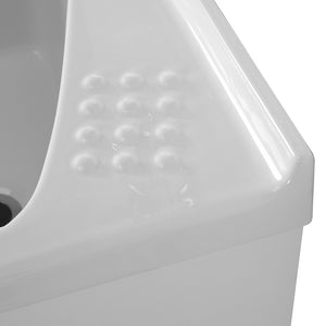 Mobile lavatoio 75x61 cm a due ante con vasca in ceramica Revine