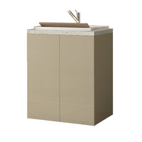 Mobile lavatoio tortora 71x65 cm con ante e vasca in resina Wanda