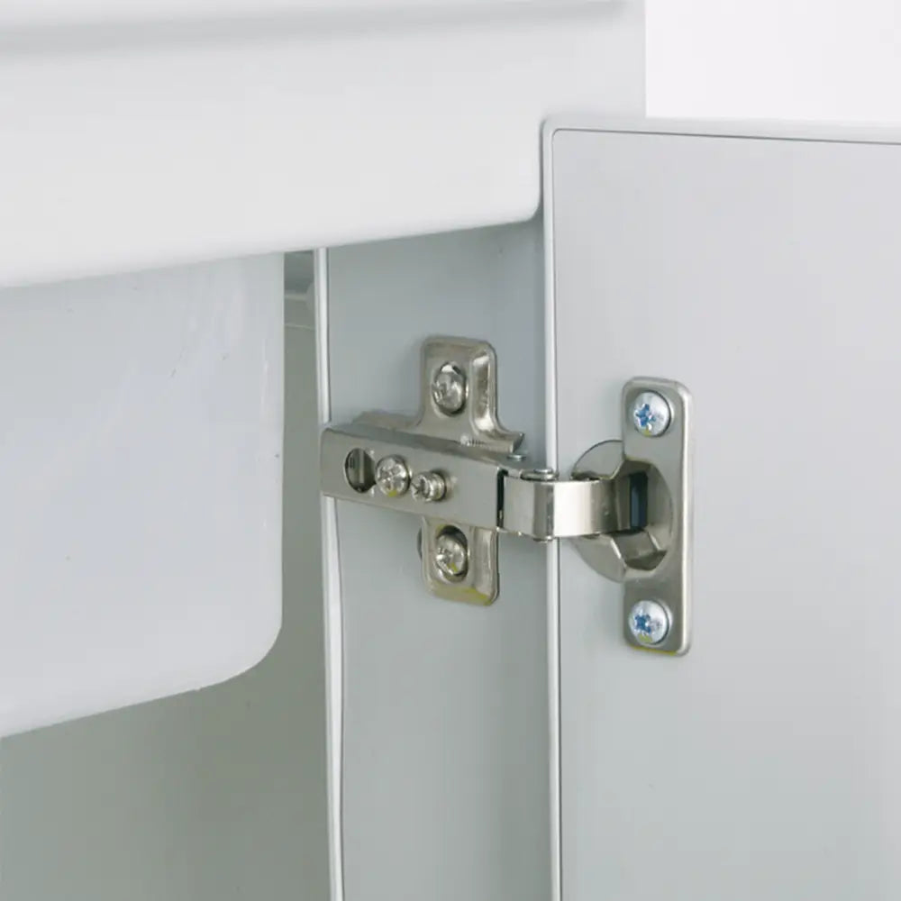 Lavatoio 60x60 cm bianco 2 ante con vasca e asse lavapanni