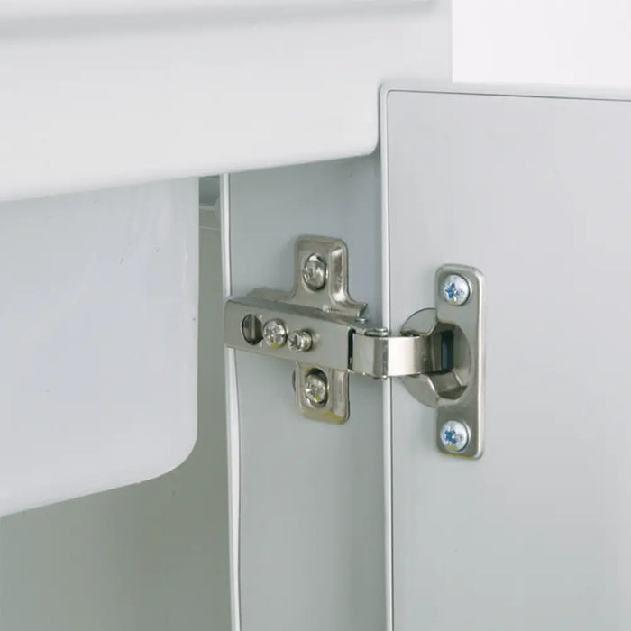 Lavatoio 60x60 cm bianco 2 ante con vasca e asse lavapanni