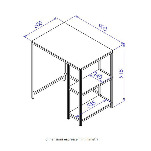 Mobile Lavatrice Janet Con 2 Ripiani Metallo Bianco /legno Trattato Naturale 90x60x93cm
