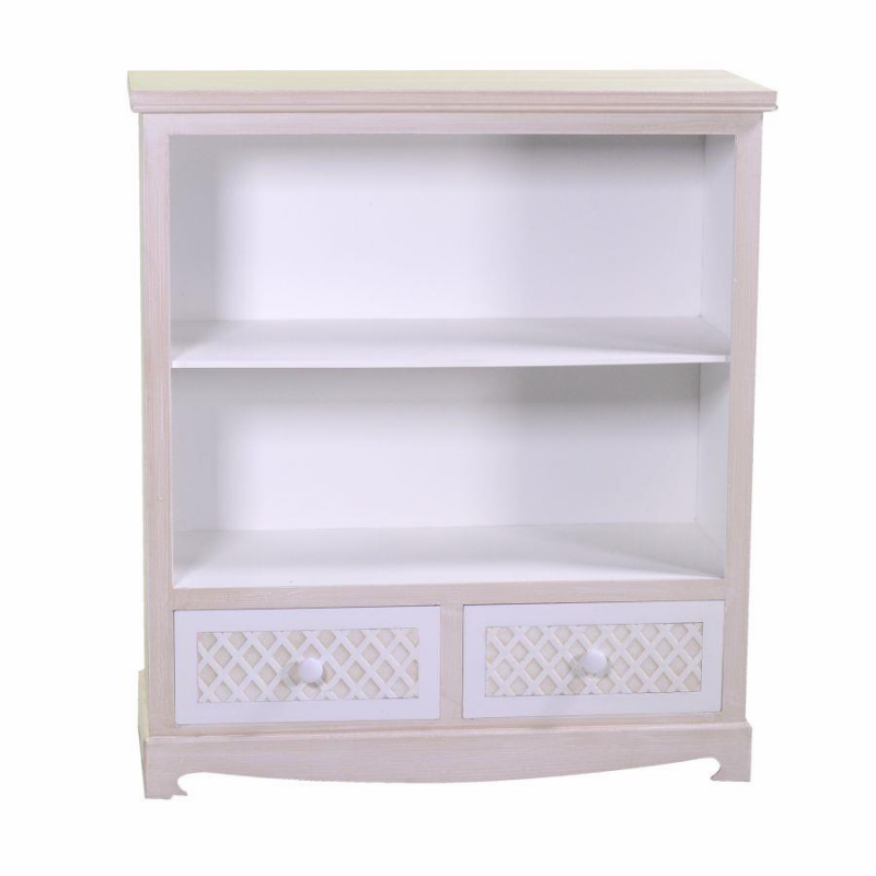 Mobile lubecca libreria 2 piani+2 cassetti cm 85x35h95