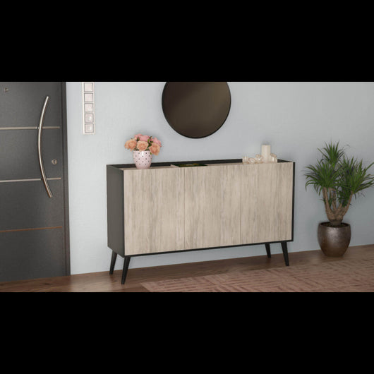 MOBILE madia 3 ANTE ANTRACITE E PINO CHIARO