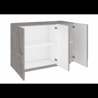 Mobile madia credenza Ping 120 – 3 ante – Cemento Bronx