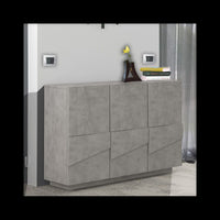 Mobile madia credenza Ping 120 – 3 ante – Cemento Bronx