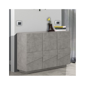 Mobile madia credenza Ping 120 – 3 ante – Cemento Bronx