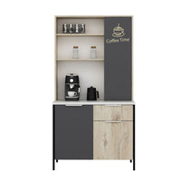 Mobile multiuso Andy rovere antracite 94x50x180H – Funzionalità e stile per ogni spazio