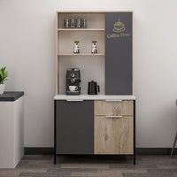 Mobile multiuso Andy rovere antracite 94x50x180H – Funzionalità e stile per ogni spazio