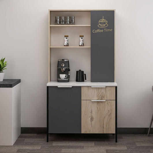 Mobile multiuso Andy rovere antracite 94x50x180H – Funzionalità e stile per ogni spazio