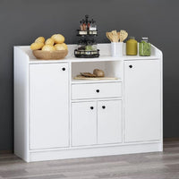 Mobile multiuso Arina bianco 4 ante e cassetto 120x35x90H