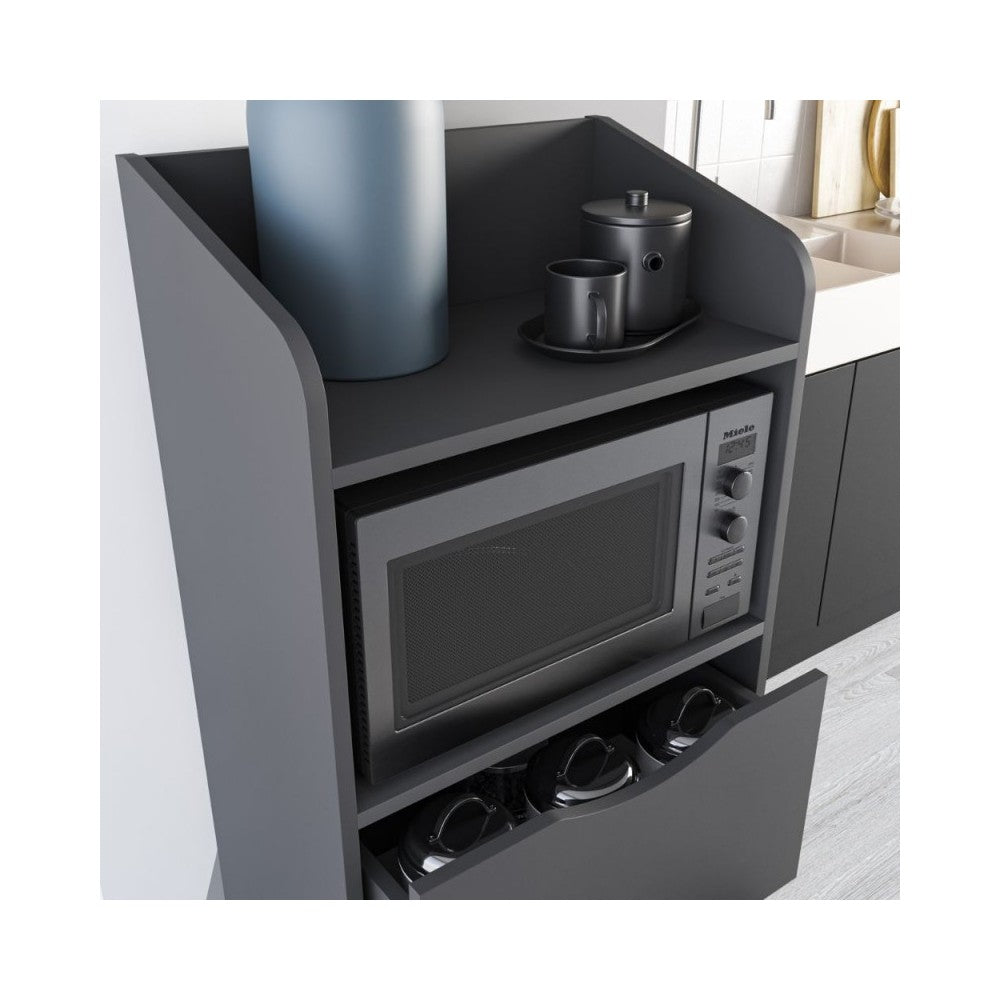 Mobile multiuso con cassetti Gorki colore antracite