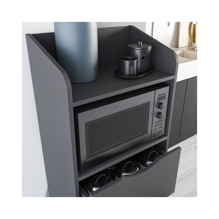 Mobile multiuso con cassetti Gorki colore antracite