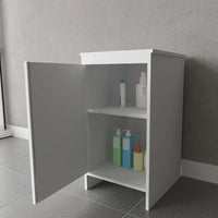 Mobile multiuso lavanderia 45x50 cm in PVC con ripiano interno Kandy