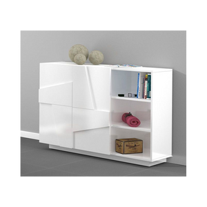 Mobile Multiuso Ping 120 2 Ante/ 3 Vani Colore Bianco Lucido