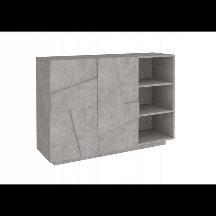 Mobile Multiuso Ping 120 2 Ante/ 3 Vani Cemento Bronx