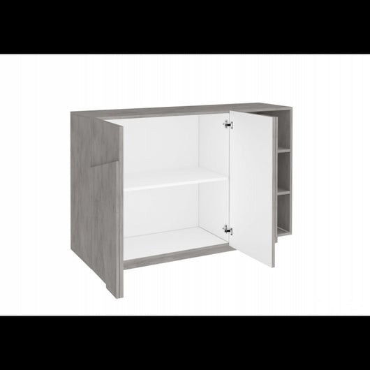 Mobile Multiuso Ping 120 2 Ante/ 3 Vani Cemento Bronx