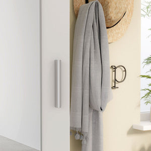 Mobile multiuso scarpiera Olimpia bianco con anta a specchio 50x35x179