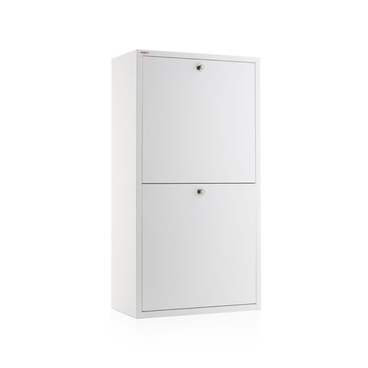 Mobile per la raccolta differenziata EMI – 4 scomparti (80 L), bianco, design moderno e funzionale