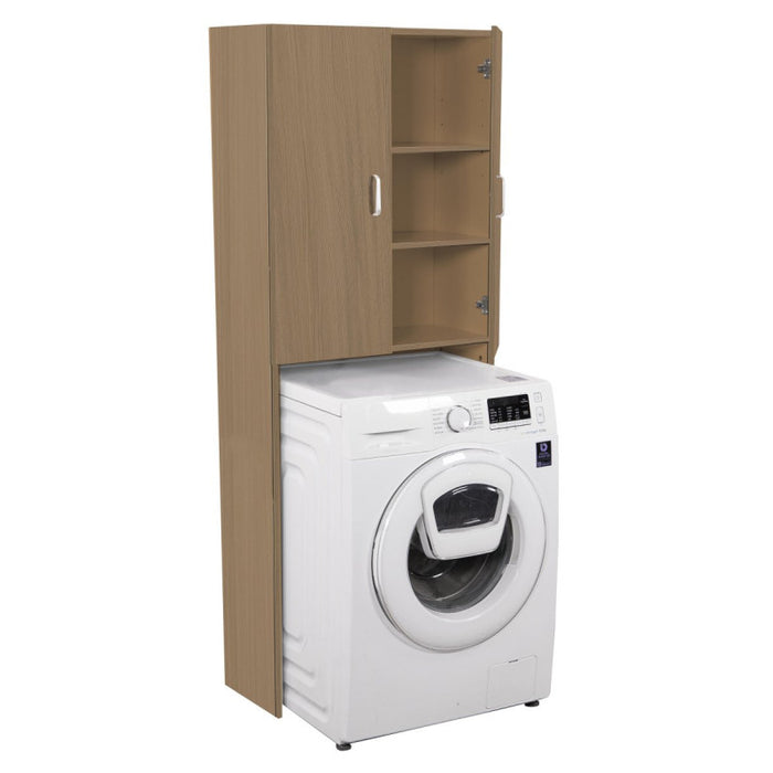 Mobile Per Lavatrice Marrone Scuro Lollo Dimensione 65x31,5x170cm