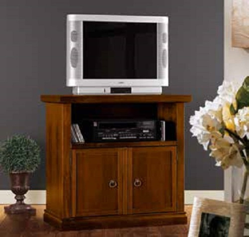 Mobile porta tv legno arte povera tinta noce 84x40x75 (377) - Mobili 2G