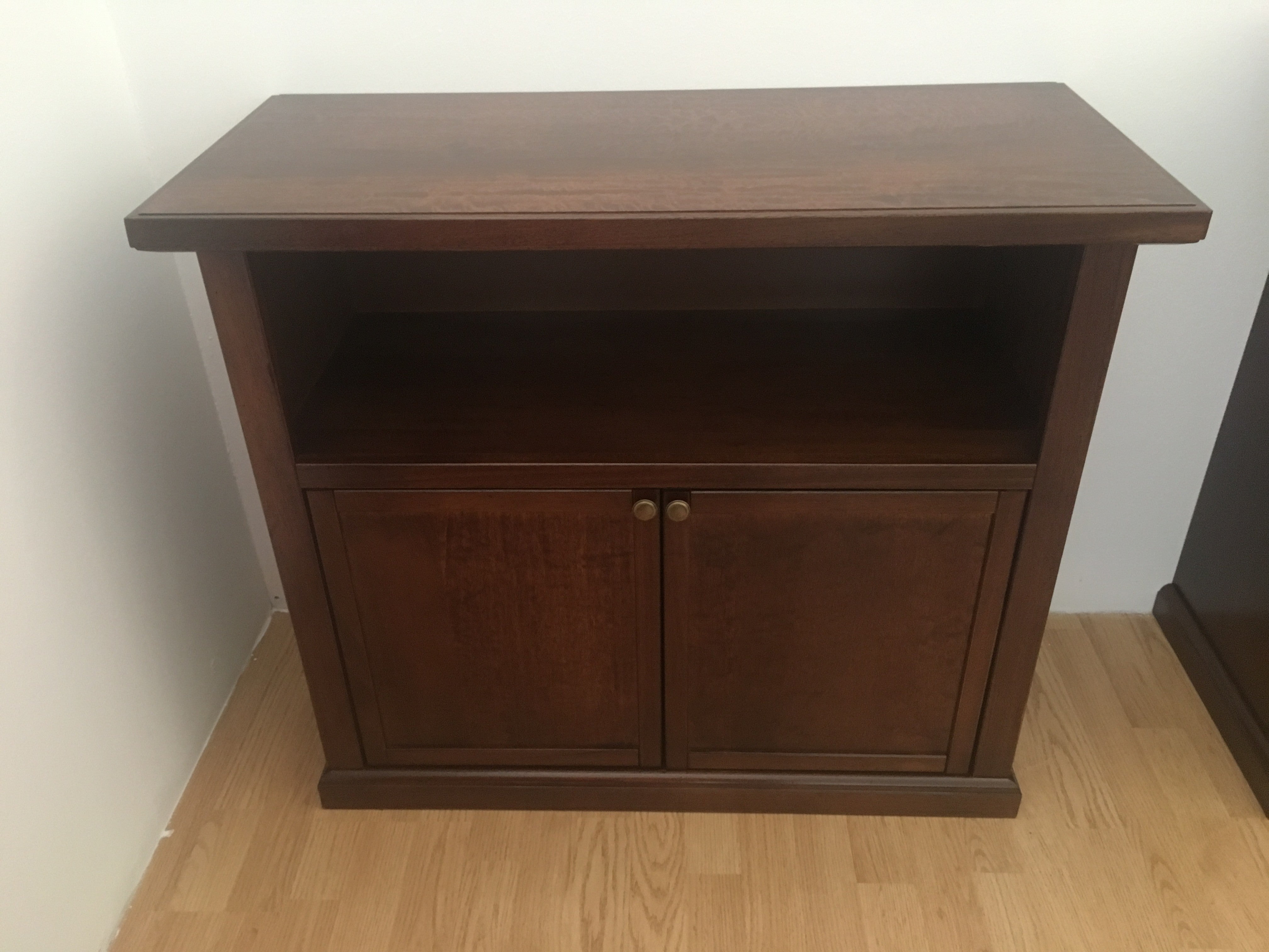 Mobile porta tv legno arte povera tinta noce 84x40x75 (377) - Mobili 2G