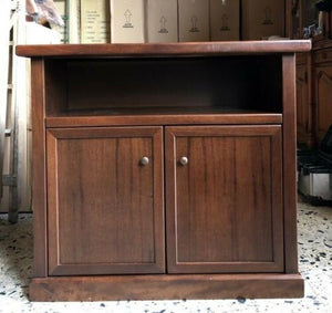 Mobile porta tv legno arte povera tinta noce 84x40x75 (377) - Mobili 2G