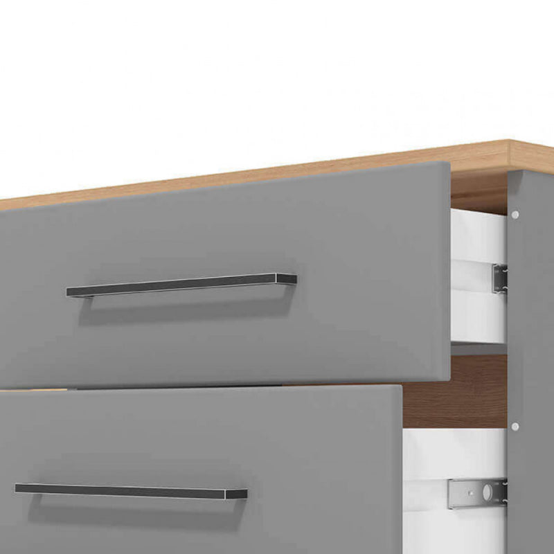 MOBILE PORTA TV LISABON TV ROVERE ARTIGIANO E GRIGIO GRAFITE