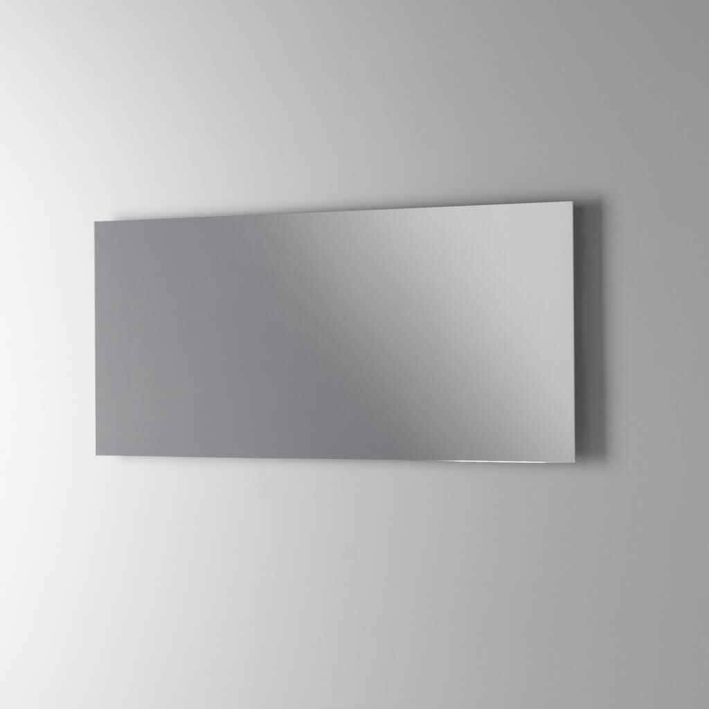 Mobile Bagno 120cm | Lavabo, Doppio Cassettone, Specchio Con Lampada E Cubi Porta Oggetti - Composizione bianca