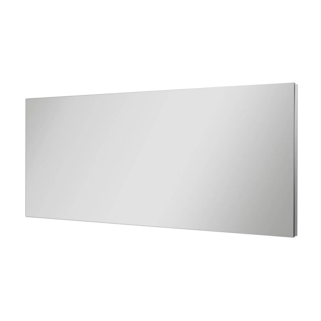 Mobile Bagno Sospeso 100cm Con Cassetto, Pensile a Giorno, Specchio e Lampada - Laccato Bianco Opaco + Pensile Grigio Chiaro