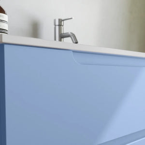 Mobile bagno sospeso 60 cm due cassetti carta da zucchero con lavabo | Ardenne