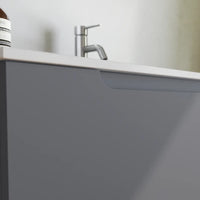 Mobile bagno sospeso 60 cm un cassetto grigio opaco con lavabo | Ardenne