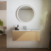 Mobile bagno sospeso 60 cm un cassetto sabbia opaco con lavabo | Ardenne