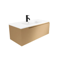 Mobile bagno sospeso 60 cm un cassetto sabbia opaco con lavabo | Ardenne