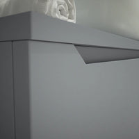 Mobile bagno sospeso 120 cm grigio opaco un cassettone con top | Bako