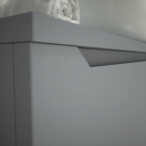 Mobile bagno sospeso 120 cm grigio opaco un cassettone con top | Bako