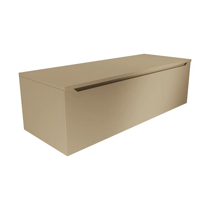 Mobile bagno sospeso 90 cm sabbia opaco un cassettone con top | Bako