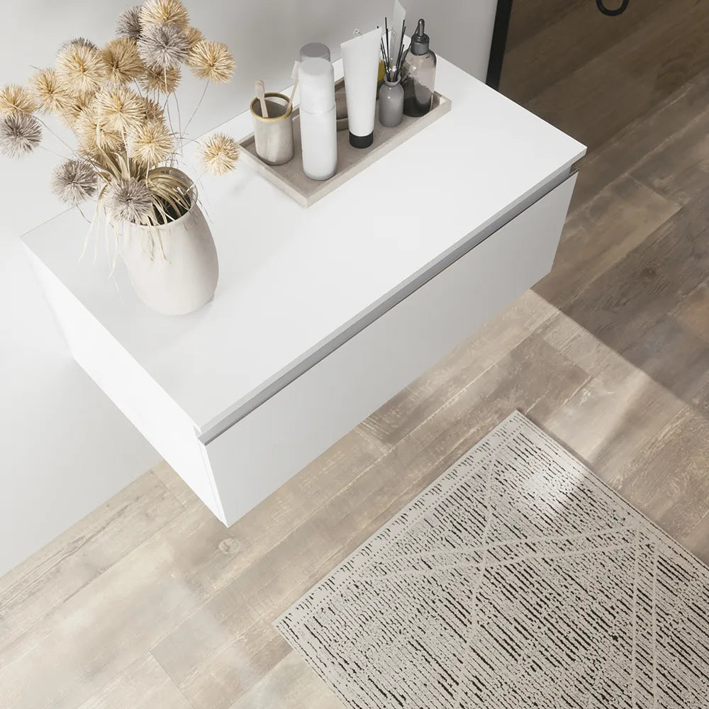 Cassettone sospeso 60 cm bianco opaco | Darwin