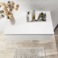 Cassettone sospeso 80 cm bianco opaco | Darwin