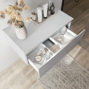 Cassettone sospeso 60 cm grigio perla opaco | Darwin